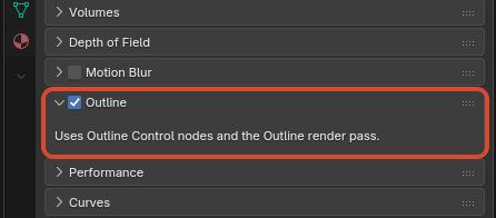 Eevee Outline toggle in Render Properties
